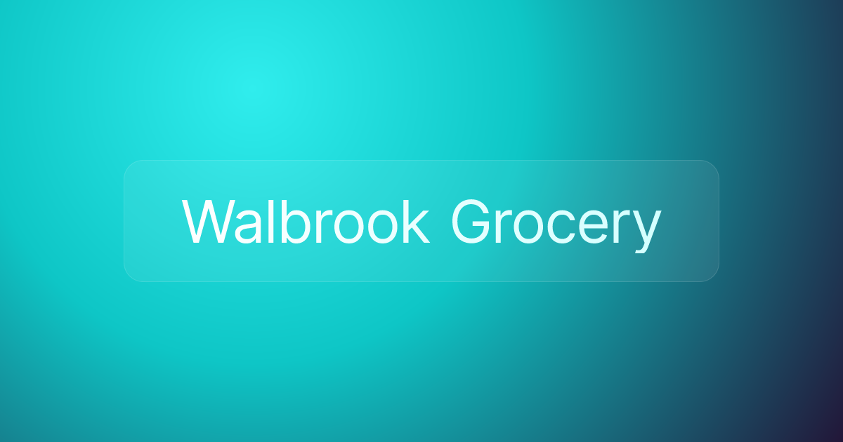 Walbrook Grocery