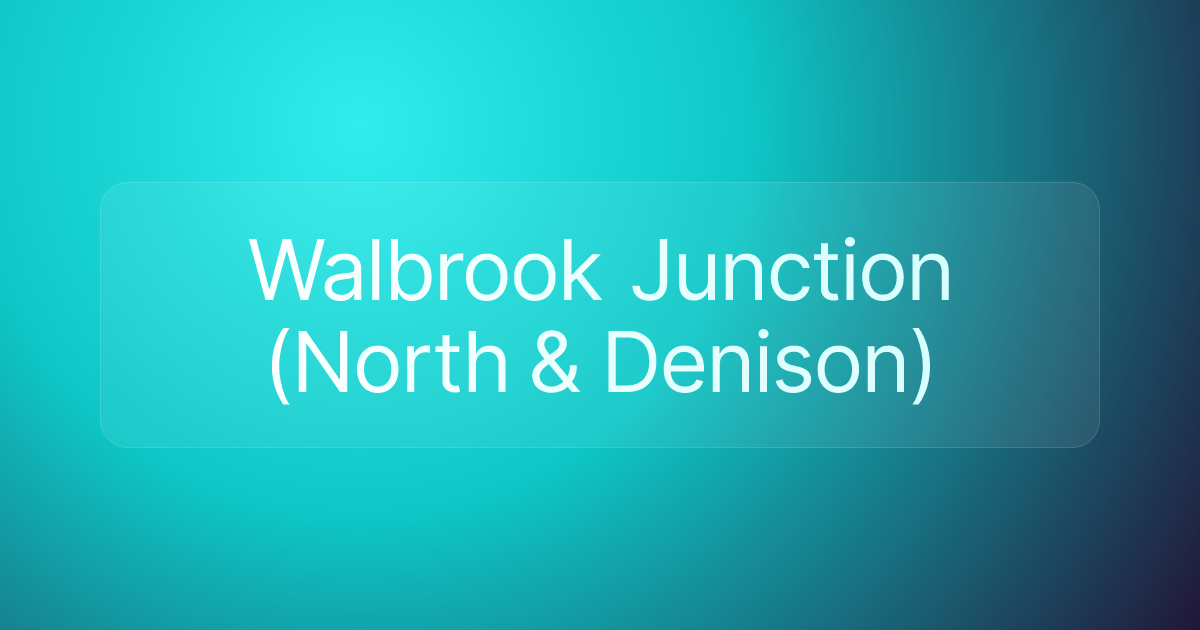Walbrook Junction (North & Denison)
