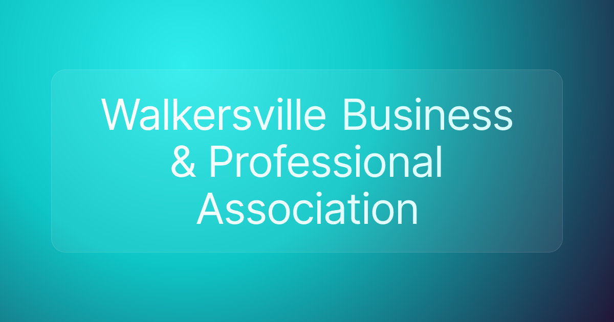 Walkersville Business & Professional Association