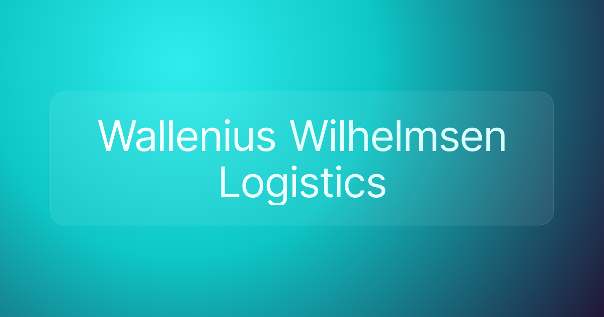Wallenius Wilhelmsen Logistics