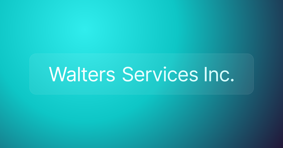 Walters Services Inc.