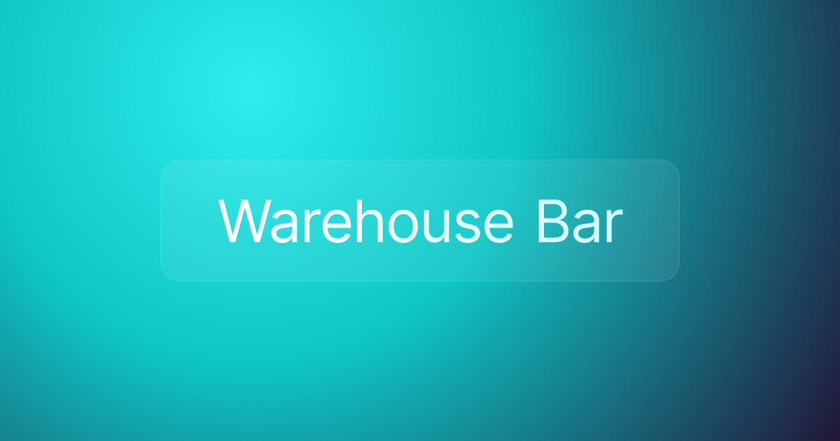 Warehouse Bar