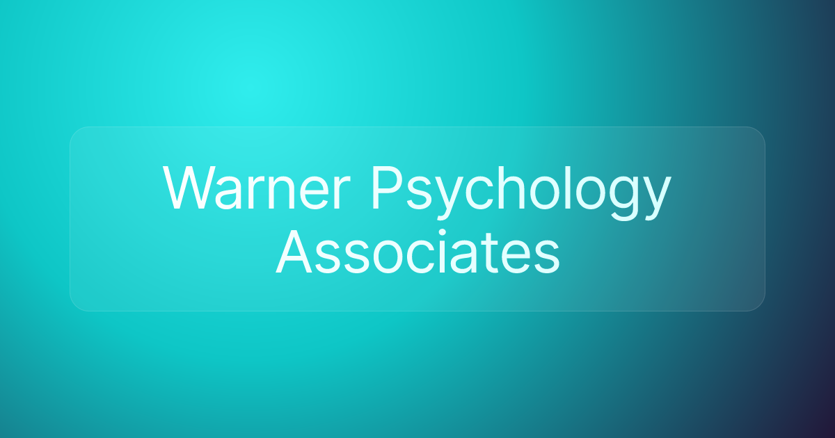 Warner Psychology Associates