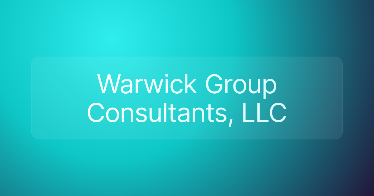 Warwick Group Consultants, LLC