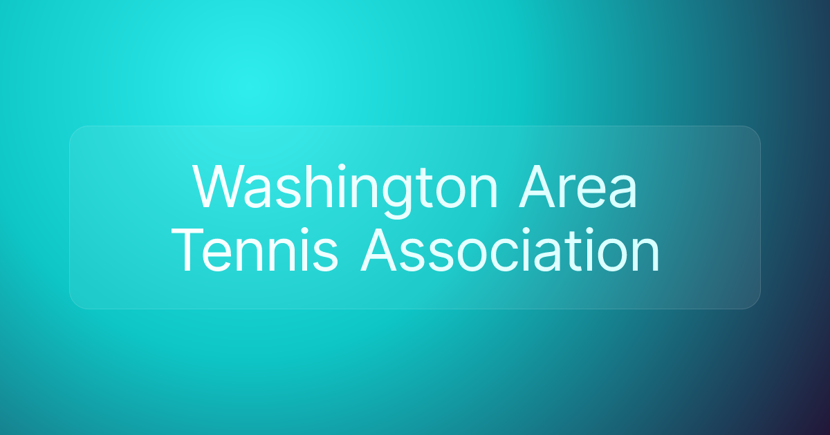 Washington Area Tennis Association