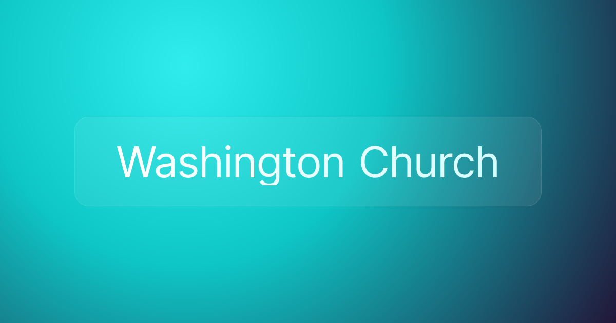 Washington Church
