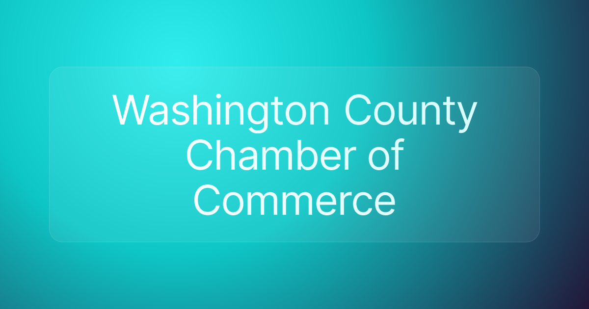 Washington County Chamber of Commerce