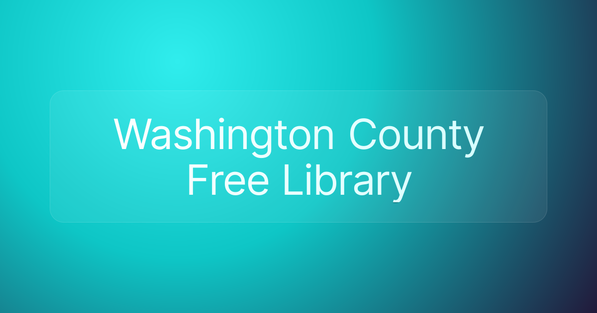 Washington County Free Library