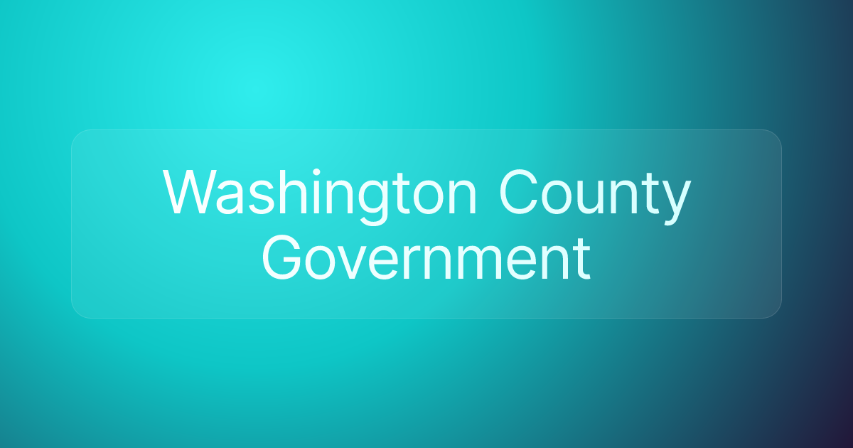 Washington County Government