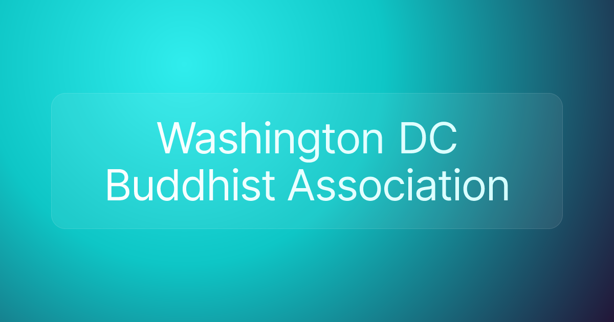 Washington DC Buddhist Association