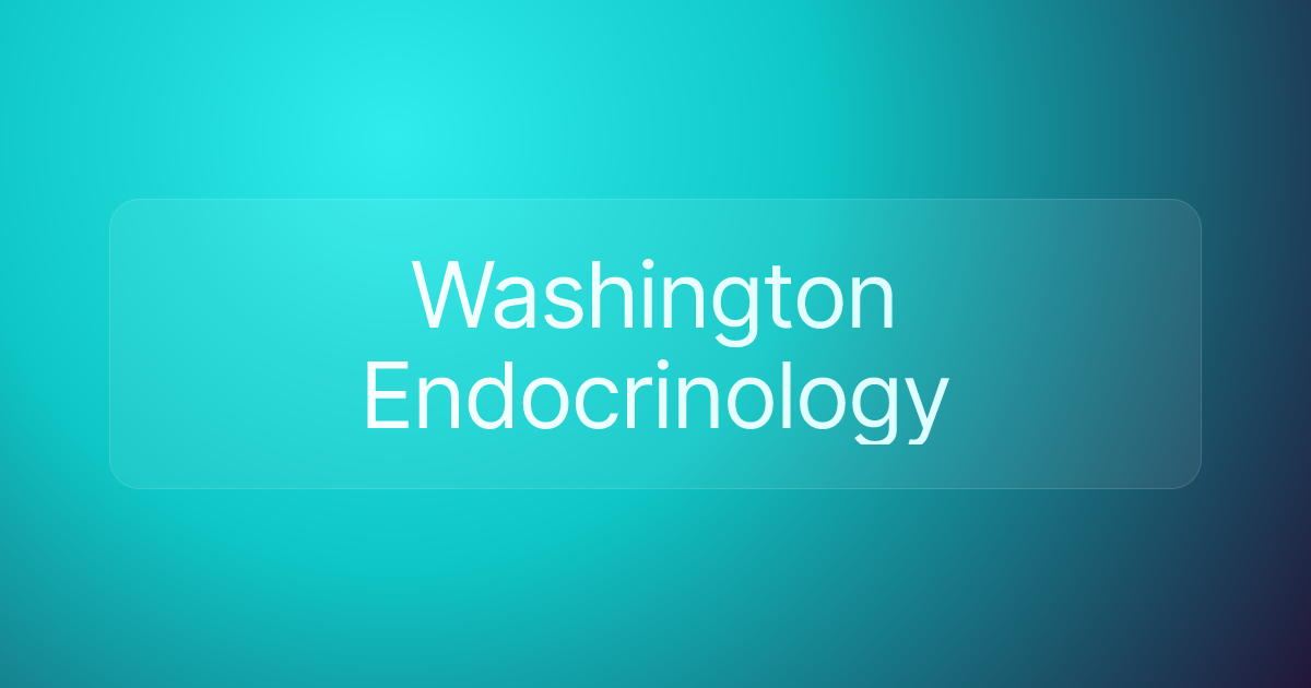 Washington Endocrinology