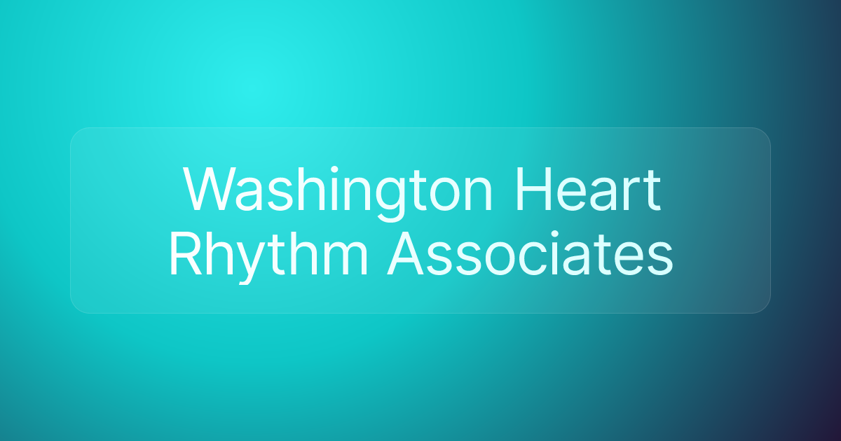 Washington Heart Rhythm Associates