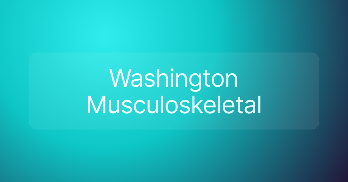 Washington Musculoskeletal