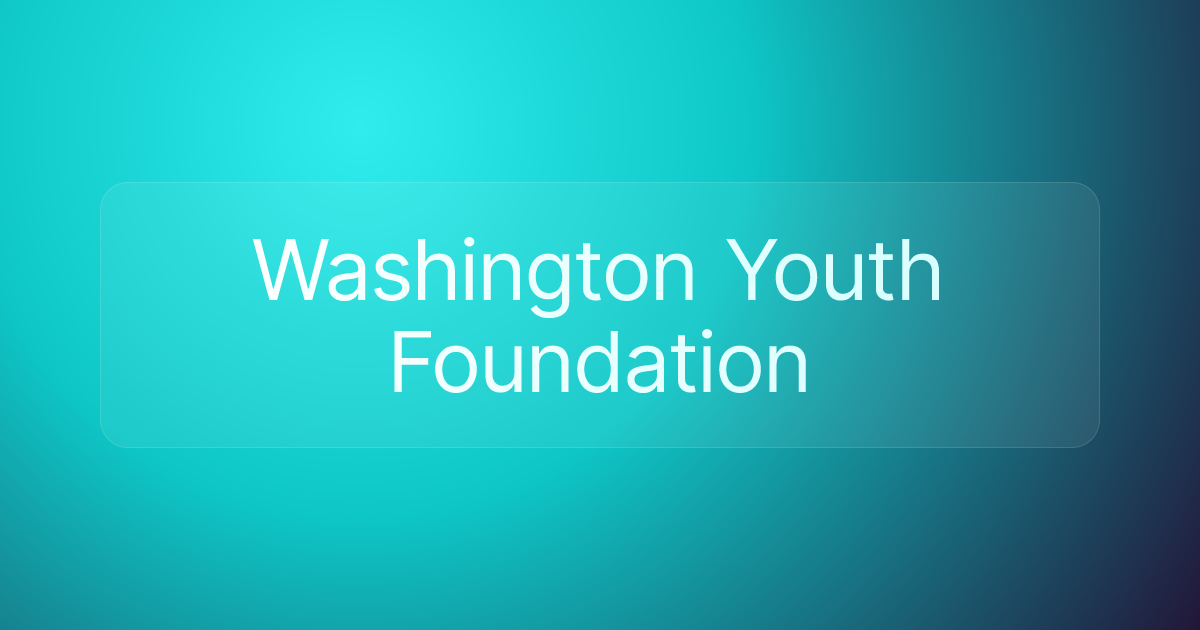 Washington Youth Foundation