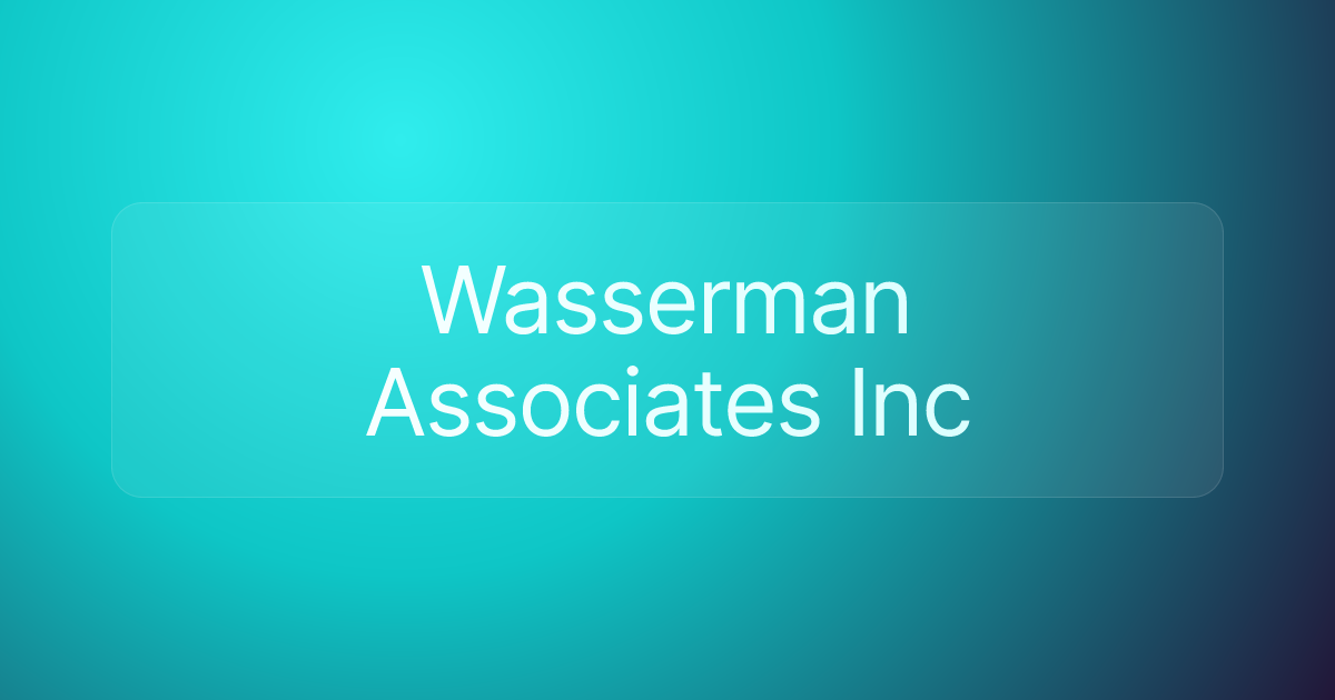Wasserman Associates Inc