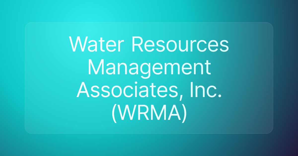 Water Resources Management Associates, Inc. (WRMA)