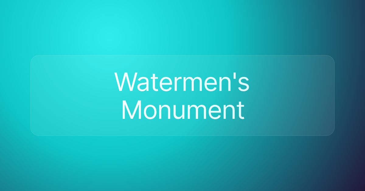 Watermen's Monument