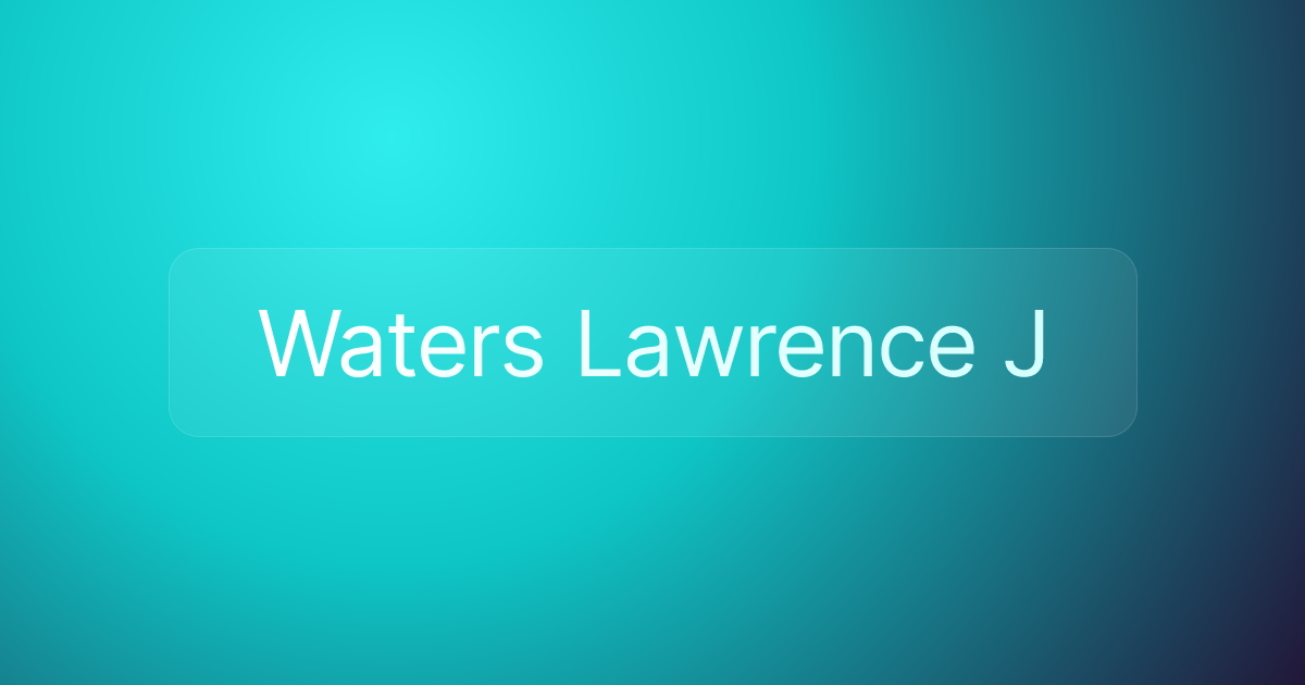 Waters Lawrence J