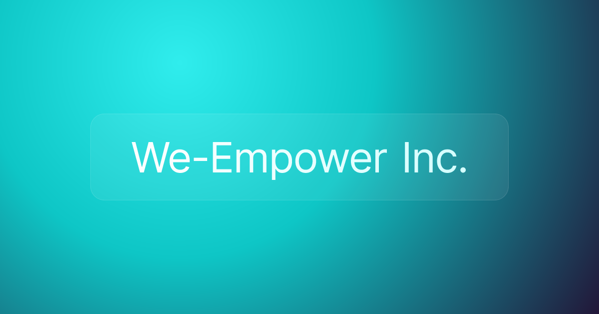 We-Empower Inc.