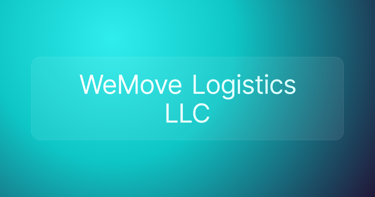 WeMove Logistics LLC
