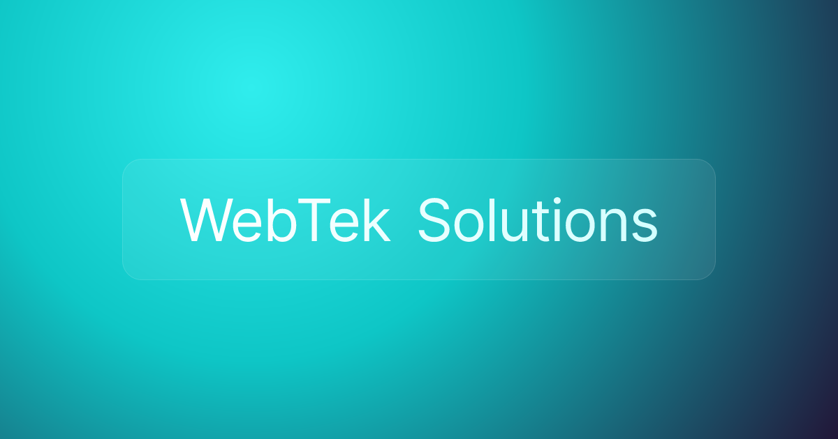 WebTek Solutions