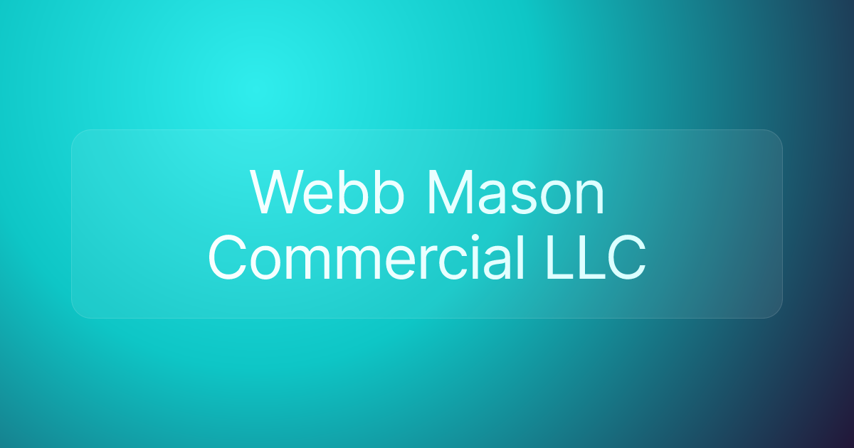 Webb Mason Commercial LLC