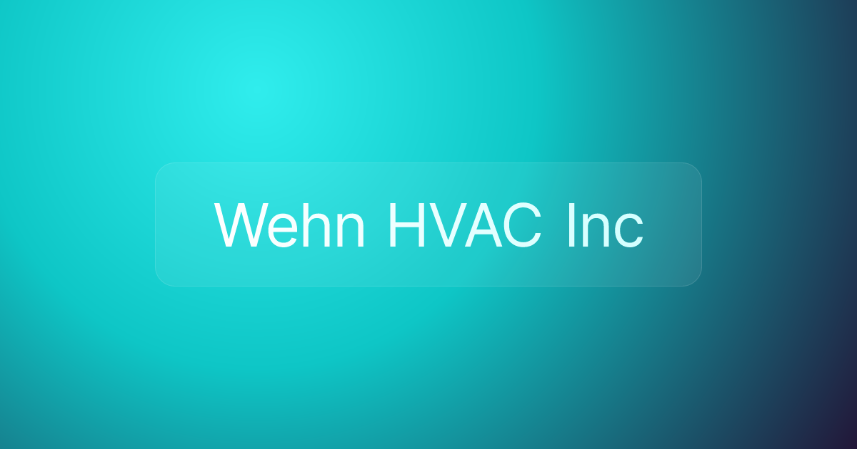 Wehn HVAC Inc