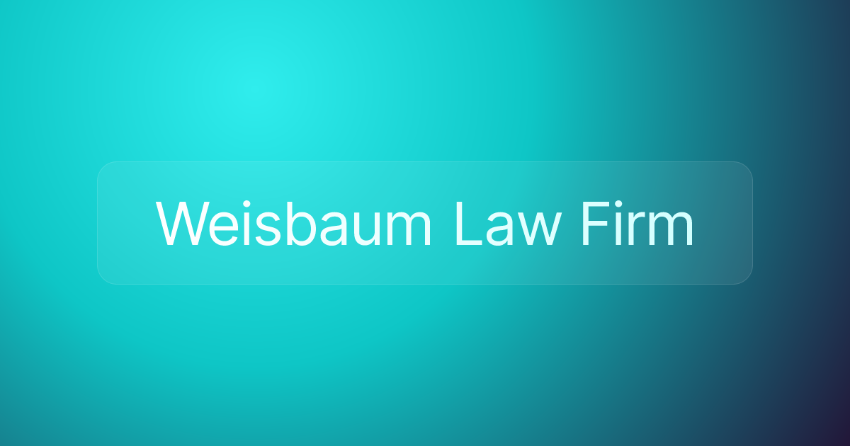 Weisbaum Law Firm