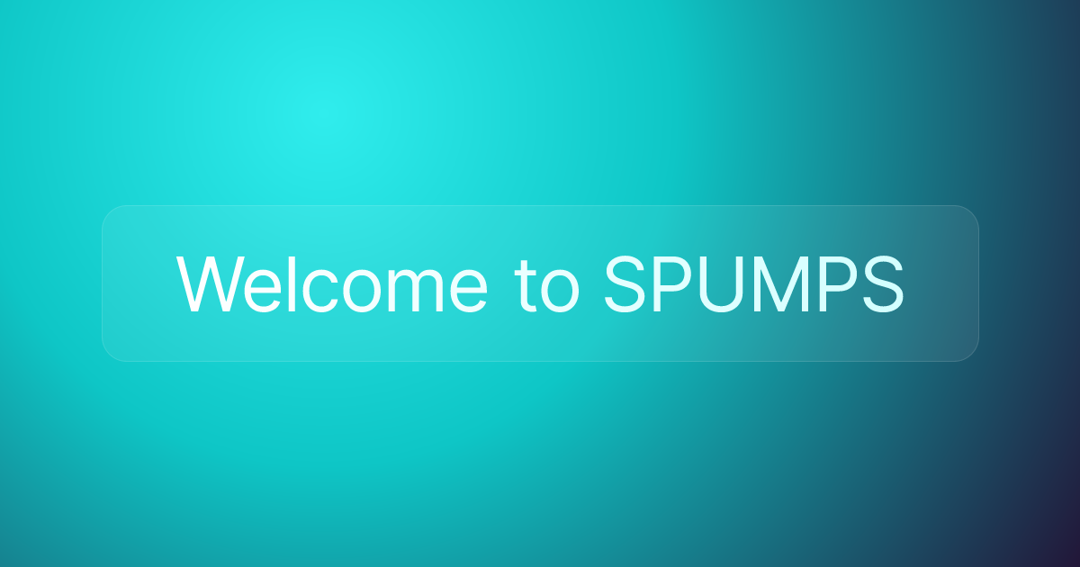 Welcome to SPUMPS