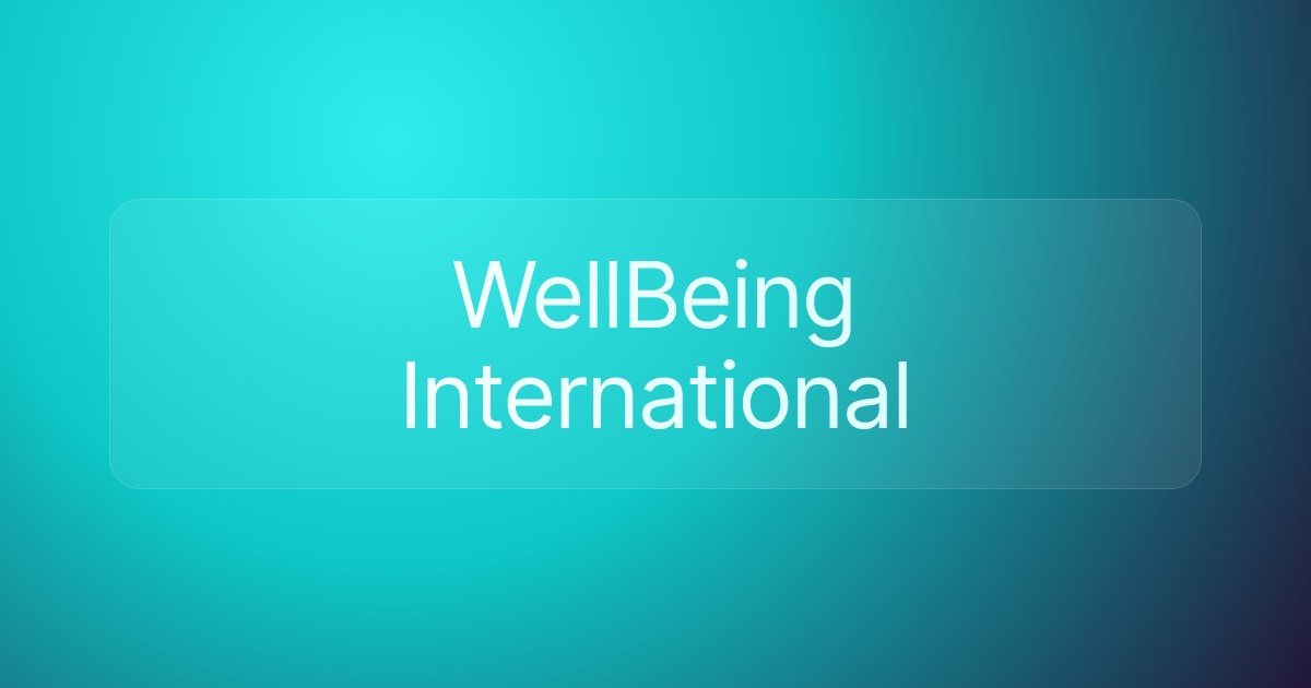 WellBeing International