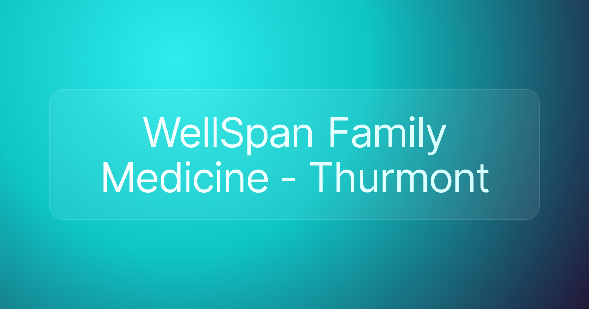 WellSpan Family Medicine - Thurmont