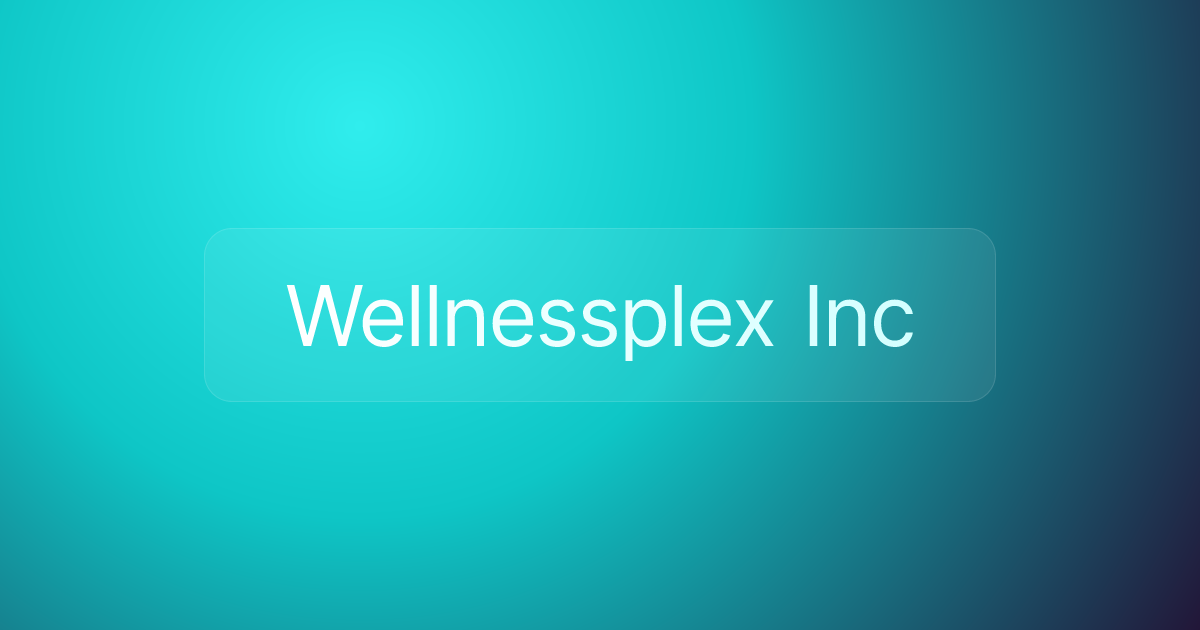 Wellnessplex Inc