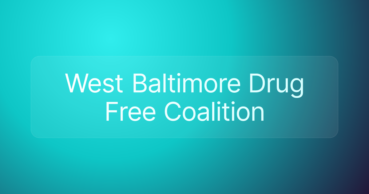 West Baltimore Drug Free Coalition