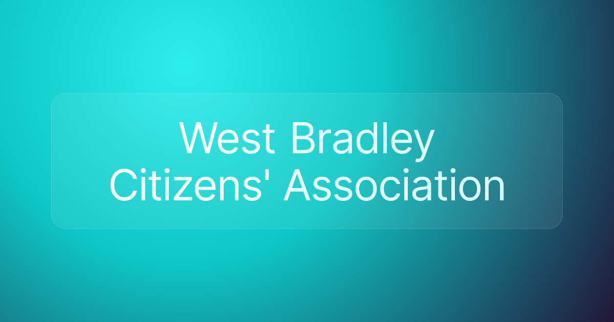 West Bradley Citizens' Association