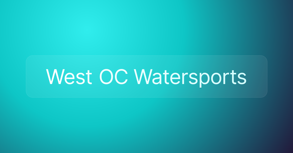 West OC Watersports