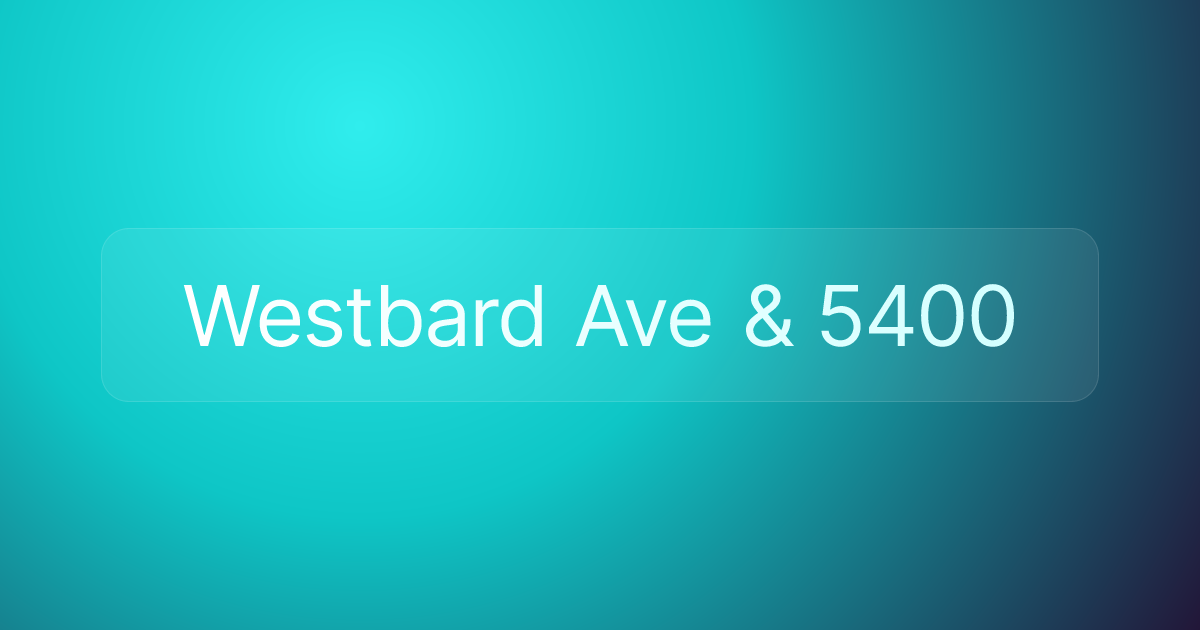 Westbard Ave & 5400