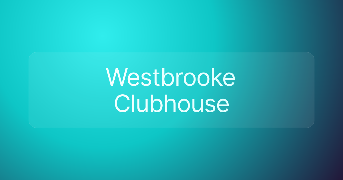 Westbrooke Clubhouse