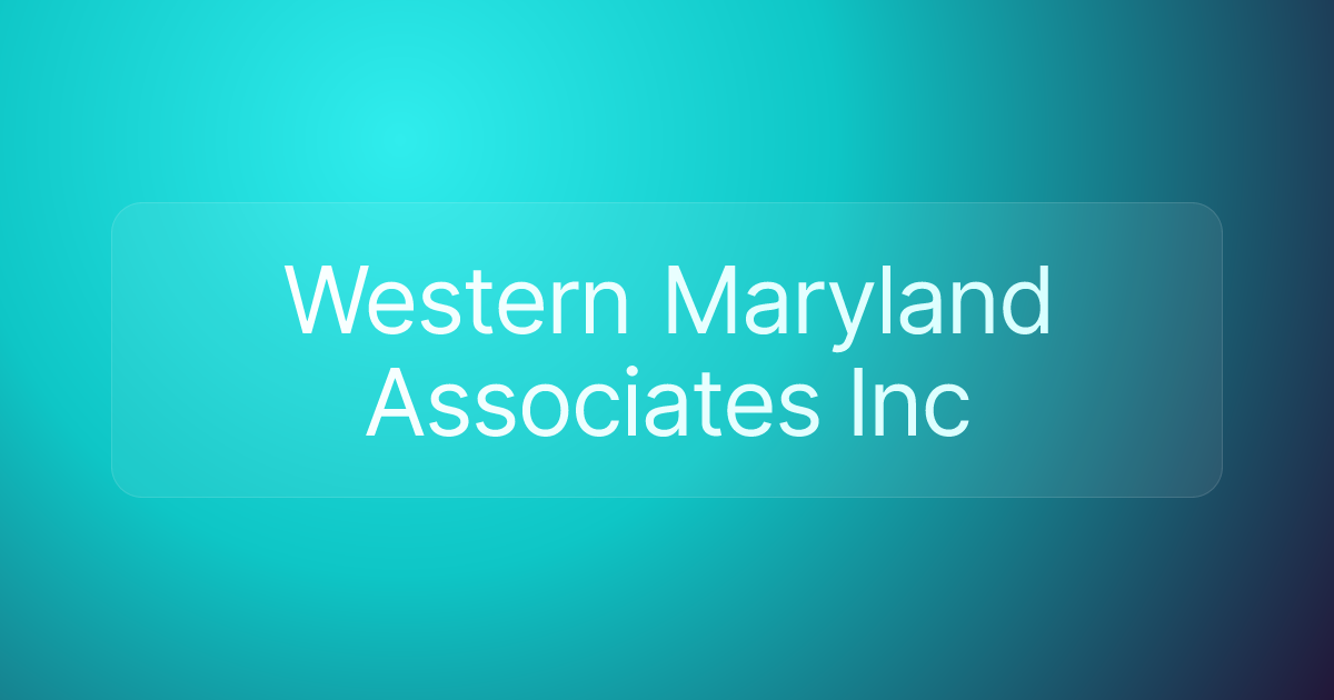 Western Maryland Associates Inc