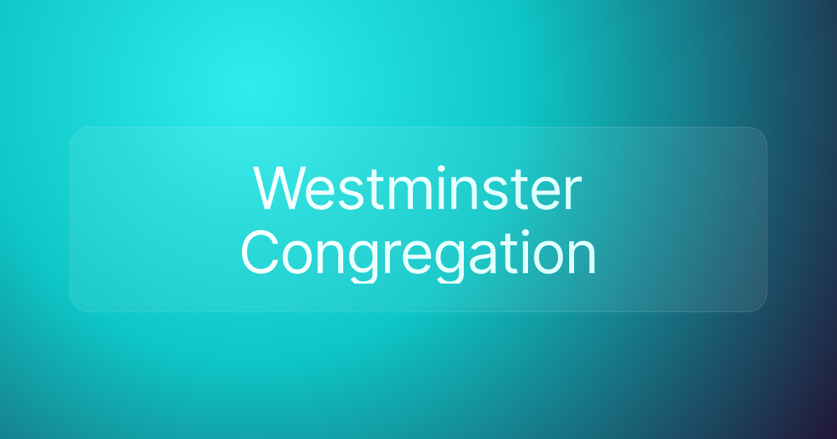 Westminster Congregation