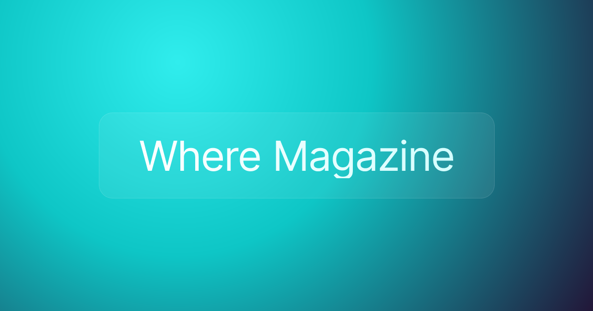 Where Magazine