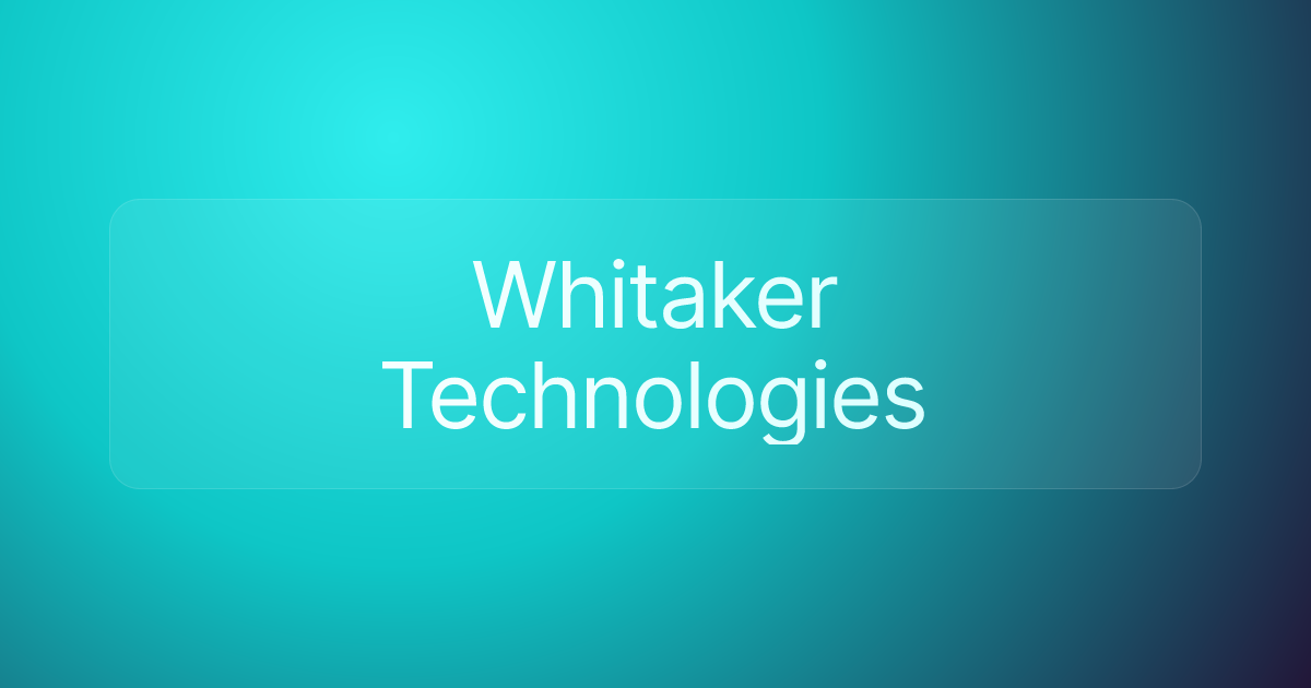 Whitaker Technologies