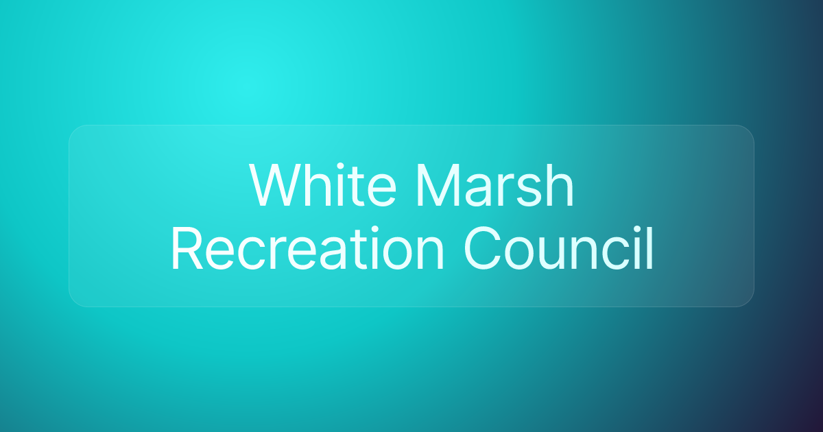 White Marsh Recreation Council