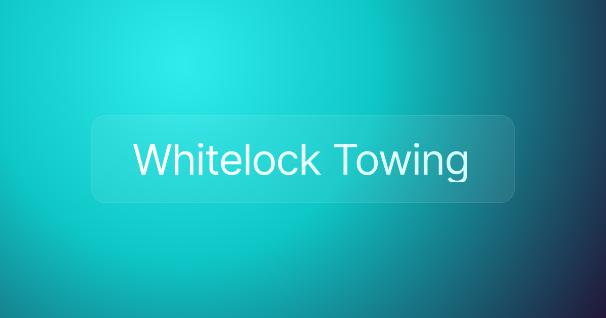 Whitelock Towing