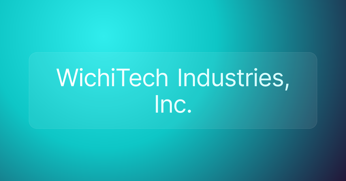 WichiTech Industries, Inc.
