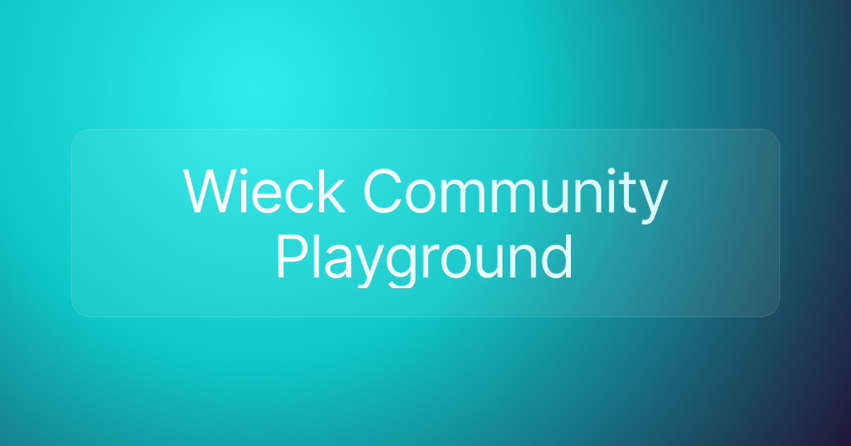 Wieck Community Playground
