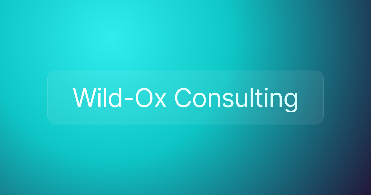 Wild-Ox Consulting
