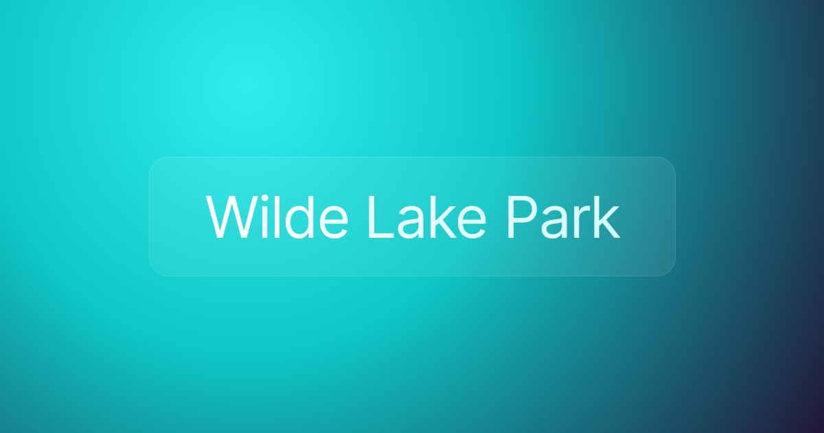 Wilde Lake Park