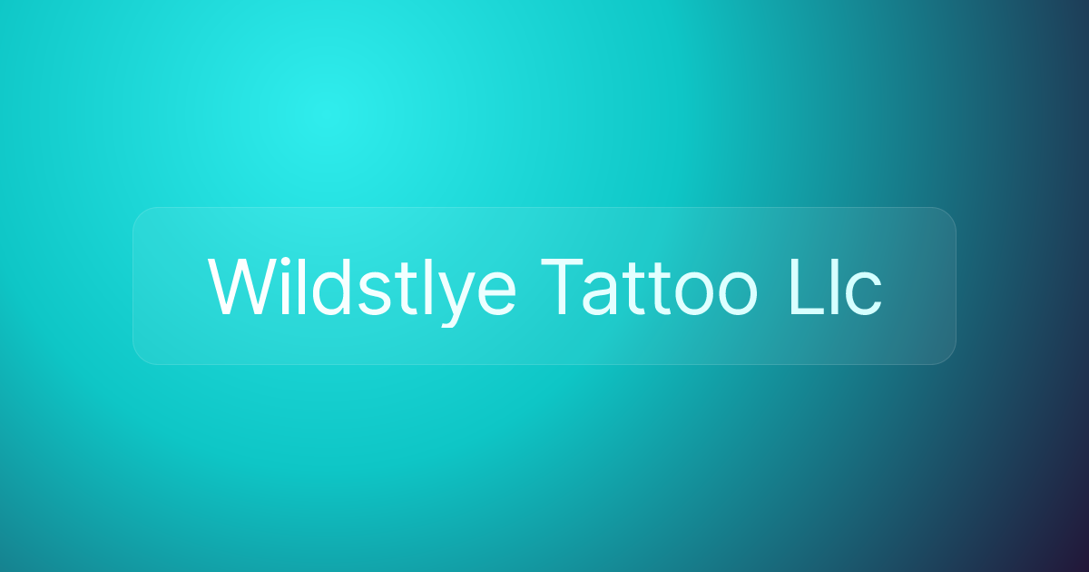 Wildstlye Tattoo Llc