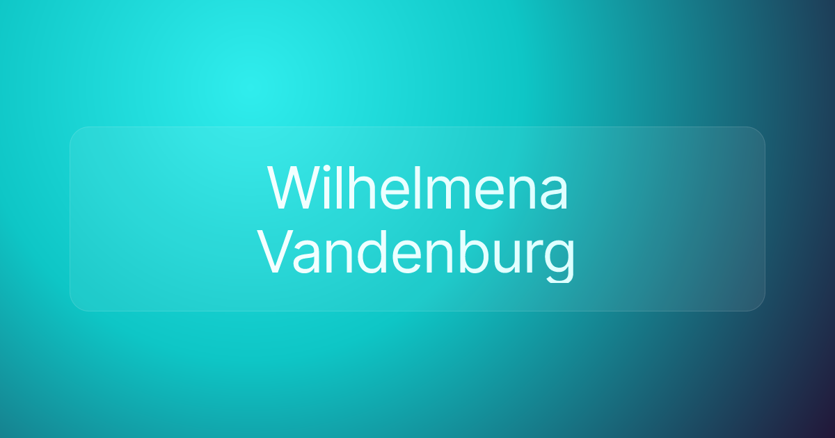 Wilhelmena Vandenburg