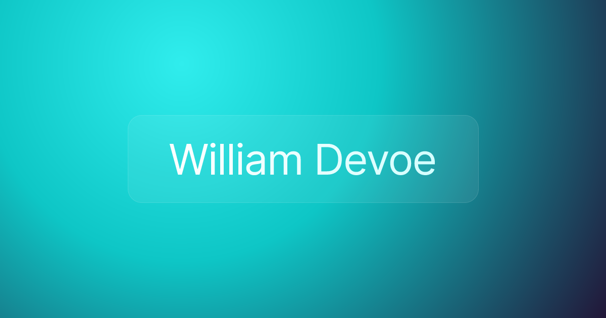 William Devoe